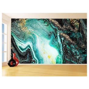 Papel De Parede 3D Estilo Marmore Tintas Cores 3,5M Mbr111