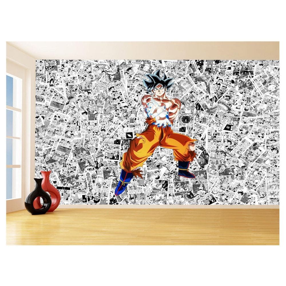 Papel De Parede Dragon Ball Goku Página Manga 3,5M Dbz556