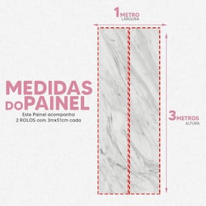 Papel De Parede Painel 3D Mármore Carrara Branco 1M