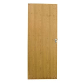 Folha Lisa Imbuia Fechadura Alavanca WC  e Dobradiça  82 x 210 Natural