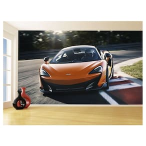 Papel De Parede 3D Carro Mc Laren Pista Super 3,5M Car258
