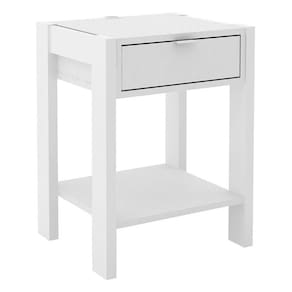 Mesa de Cabeceira AZ1016 Branco - Tecnomobili