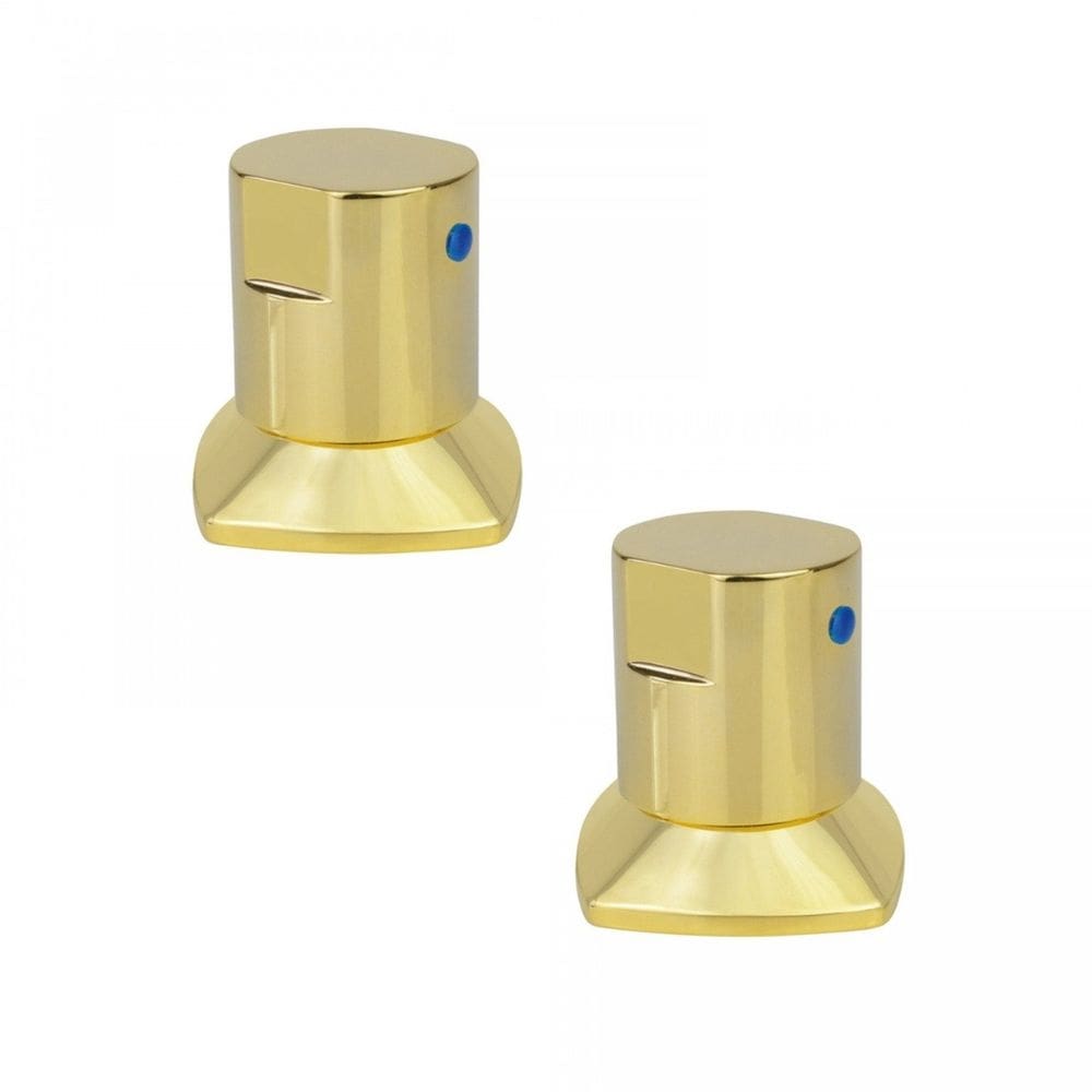 Kit com 02 Acabamentos Para Registro C-44 Gold Ducon Metais Gold