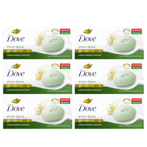 Kit 6 Packs Sabonete Dove Erva-Doce e Camomila 6 unidades