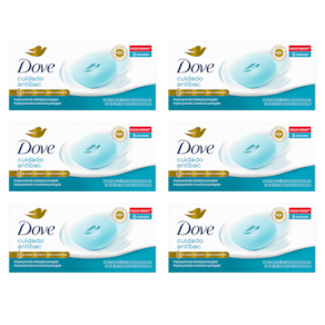 Kit 6 Packs Sabonete Dove Cuida e Protege 6 unidades