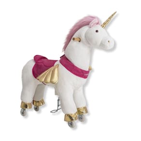 Cavalinho De Pedal Montaria Uppi Branco Unicornio Pequeno - Kiddo