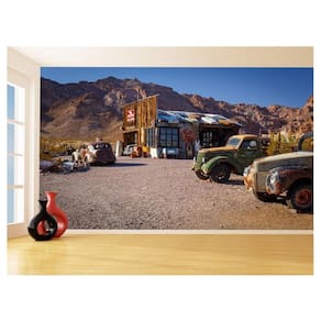 Papel De Parede 3D Cidade Antiga Vintage Retrô 3,5M Cda90