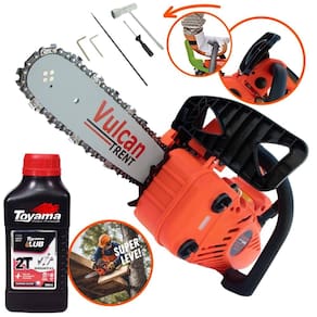 Motosserra Motorserra Profissional Vulcan VSL250 VSL-250 Á Gasolina 2T 25,4cc 0,9HP Alta Performance + ÓLEO TOYAMA 2T