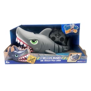 Boneco Shark Attack - Tubarao de Controle Remoto - O Rei dos Mares MULTIKIDS