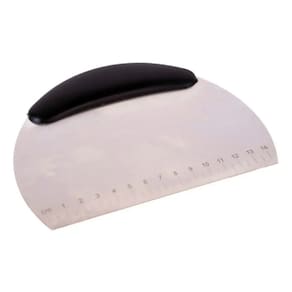 Espátula Massas Meia Lua Profissional Inox Raspadora Padeiro