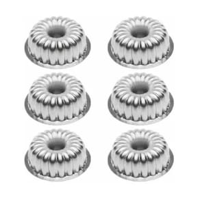 Jogo de Forma Modelo Mini Bolo Torta Suíça Nº2 (9x4cm) - 6 Peças