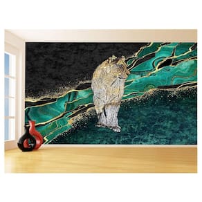 Papel De Parede Animais Pop Art Leoa Colorido 3,5M Pxa443