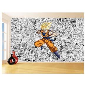 Papel De Parede Dragon Ball Goku Página Manga 3,5M Dbz539