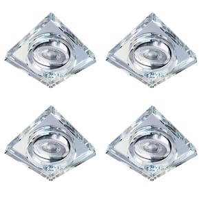 Spot de Cristal Transparente - Kit com 04 Spot