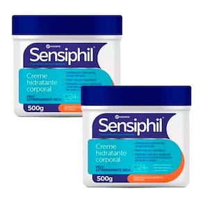 Kit C/ 2 Creme Hidratante Corporal Sensiphil 500g