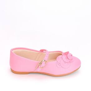 Sapatilha Bailarina Infantil Kidy Comfort Rosa com Flor