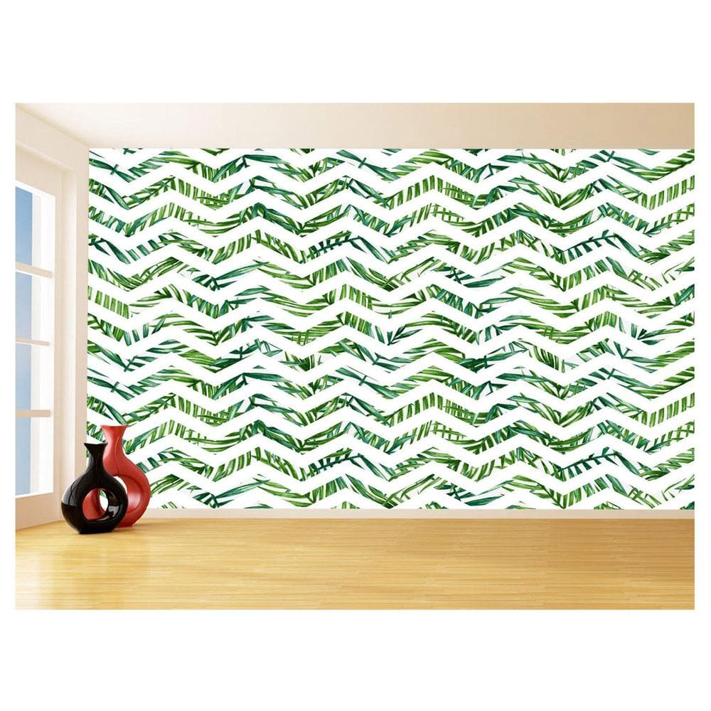 Papel De Parede 3D Sala Chevron Zig Zag Listras 3,5M Zig86