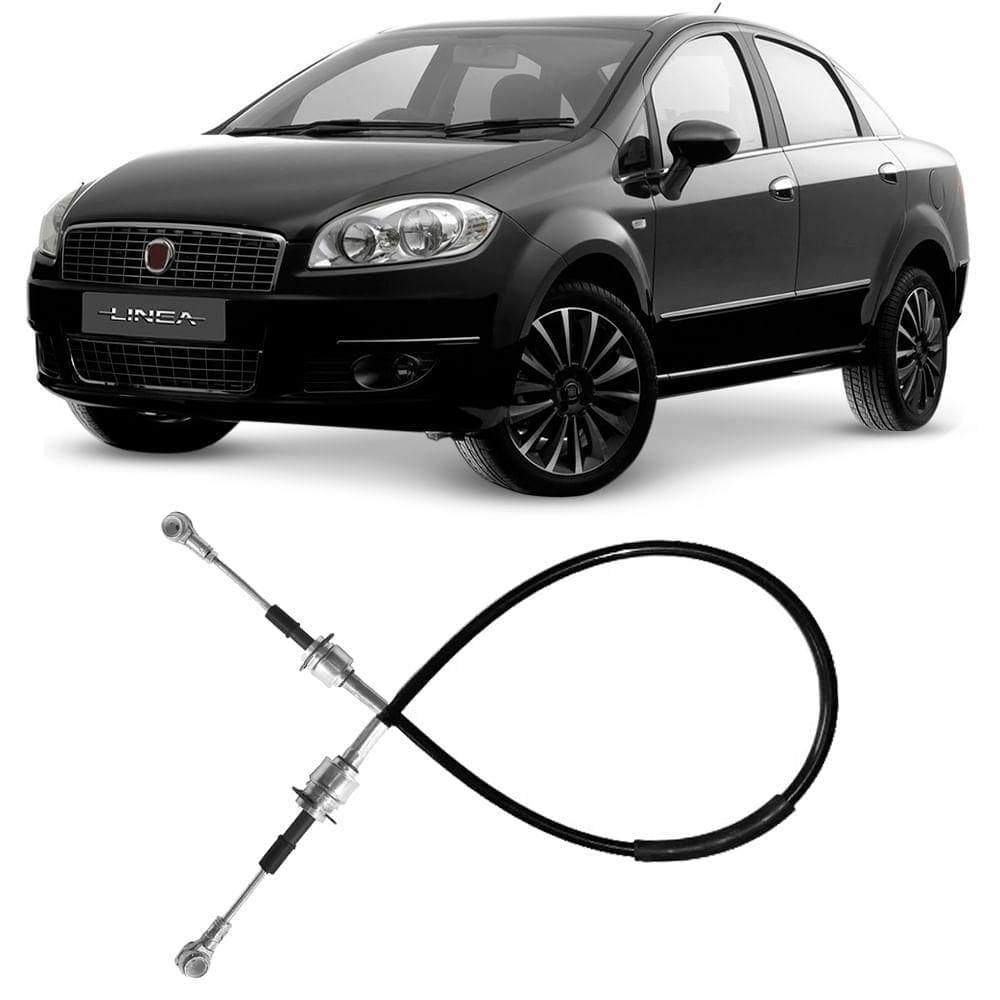 Cabo Câmbio Engate Linea 1.8 1.9 16V 2009 a 2016 1144mm Tuba