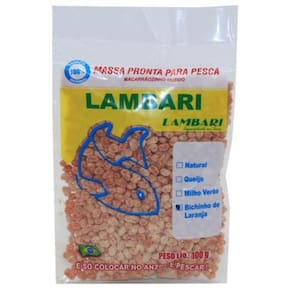 Massa Pesca Sabor Bichinho Laranja Isca Lambari Pesqueiro