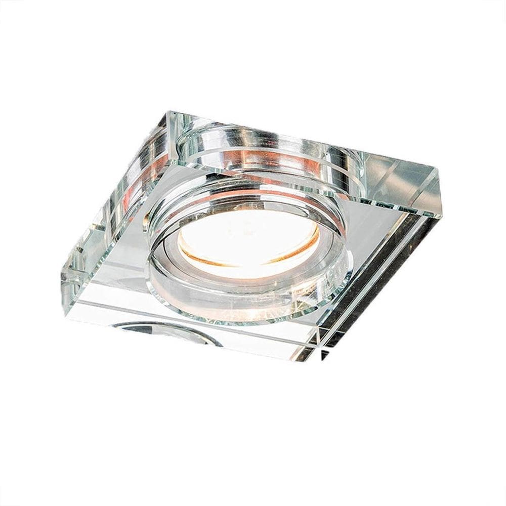 3 Spot Cristal Quadrado Embutir Espelhado Gu10 Mr16 Ac593