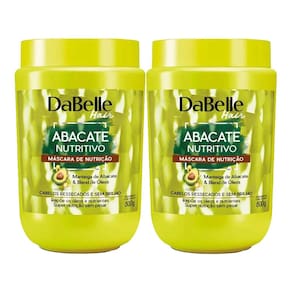 Kit 2 und Creme De Tratamento Dabelle Abacate Nutritivo 800g