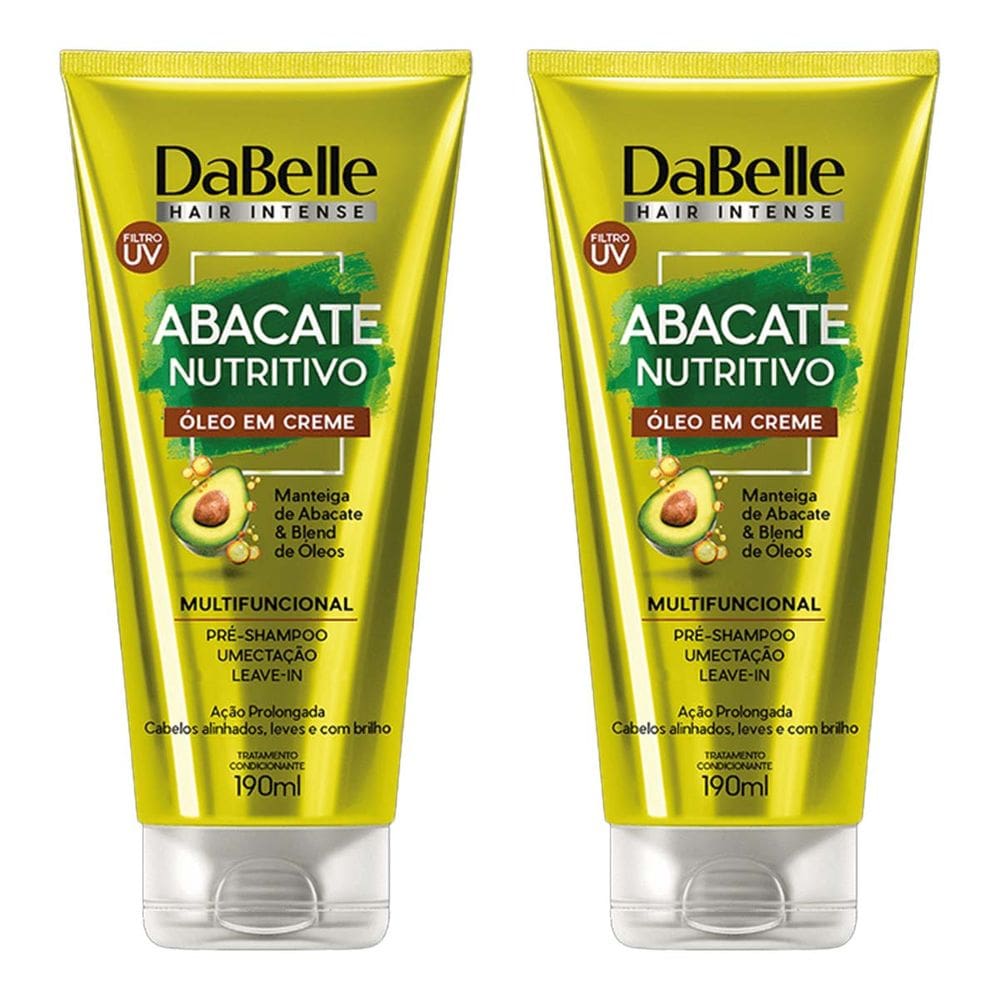 Kit 2 und Dabelle Óleo em Creme Abacate Nutritivo 190ml