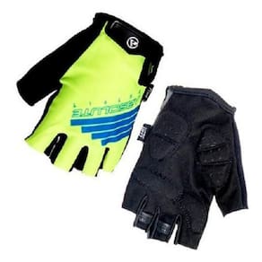 Luva Aberta Absolute Outfit Wild Tamanho G Amarelo/ Azul