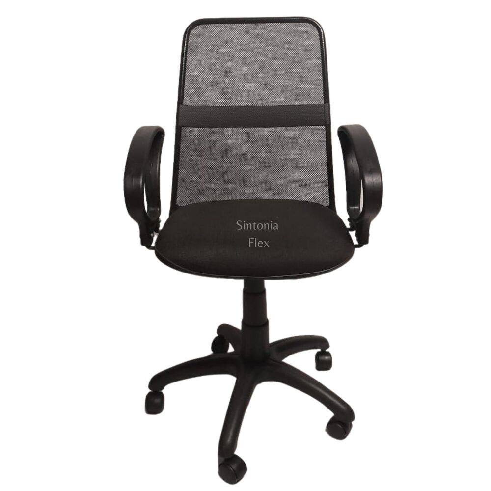 Cadeira Diretor Tela Giratória Faixa Mecanismo Relax Braço