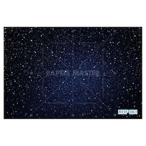 Papel De Teto Céu Espaço Estrelas Galáxias 3,5M Rof61