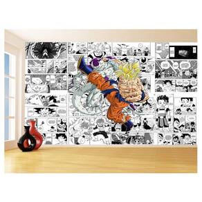 Papel De Parede Dragon Ball Goku Página Manga 3,5M Dbz637