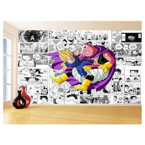 Papel De Parede Dragon Ball Goku Vegeta Anime 3,5M Dbz255