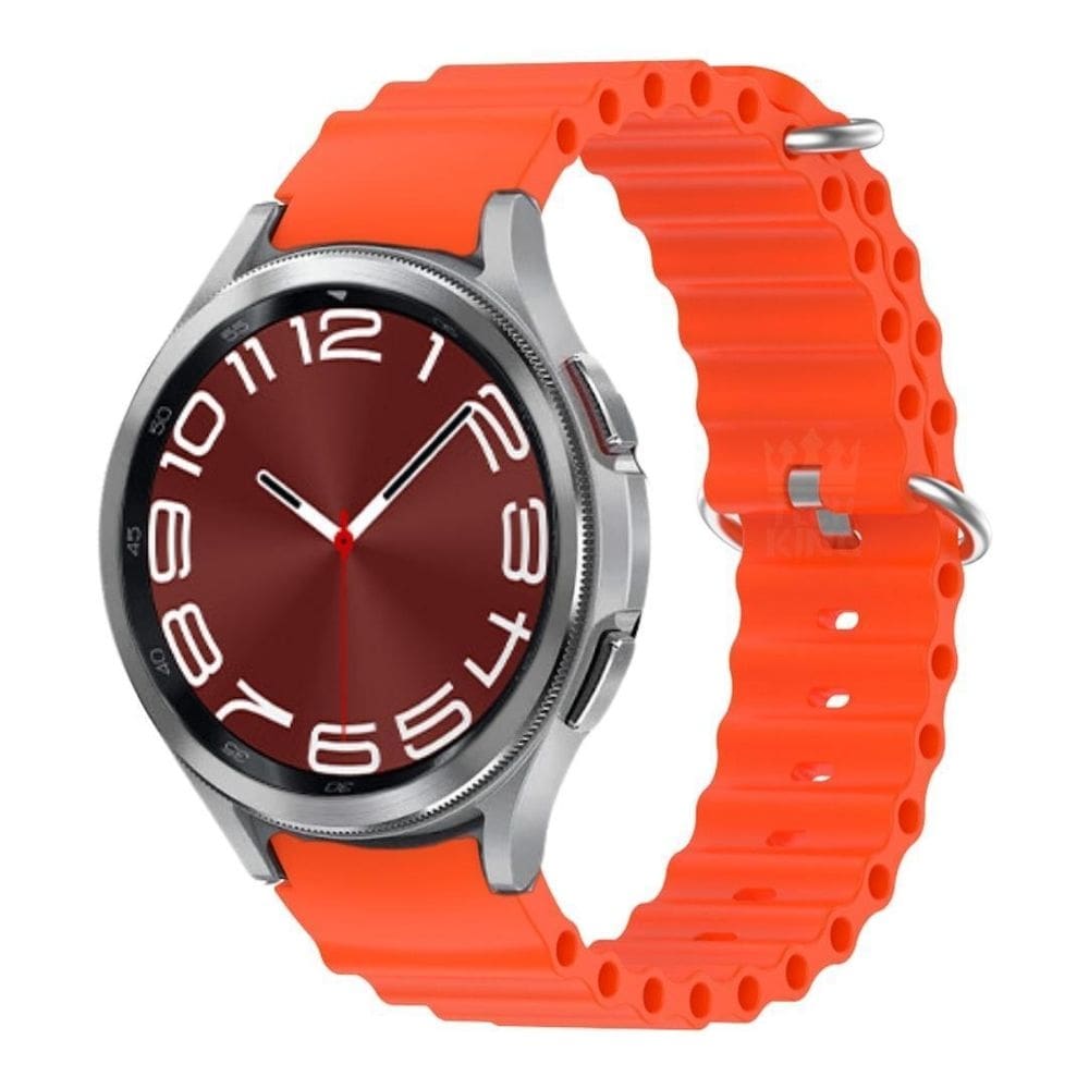 Pulseira Ondulada De Silicone Para Galaxy Watch6 Classic 43