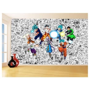 Papel De Parede Dragon Ball Goku Vegeta Anime 3,5M Dbz144