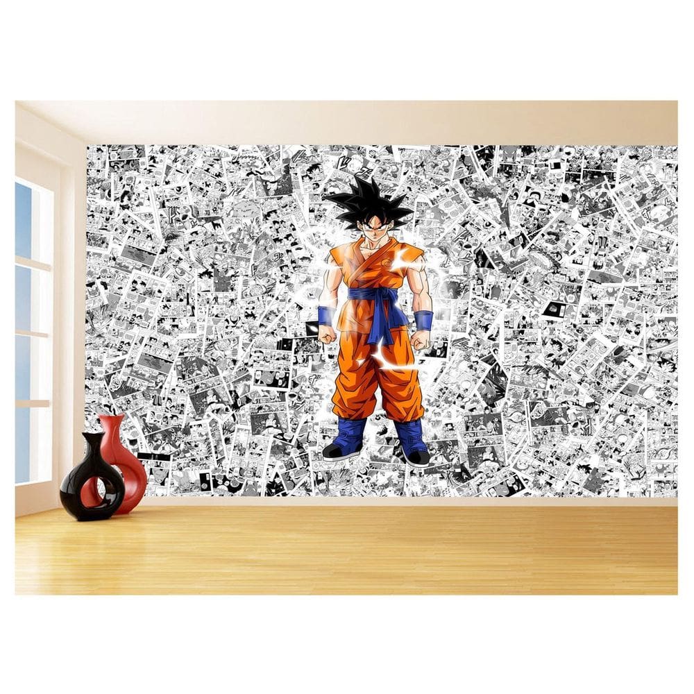 Papel De Parede Dragon Ball Goku Página Manga 3,5M Dbz529