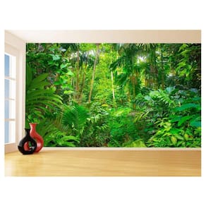 Papel De Parede Floresta Tropical Caminho Luz 3,5M Xna239