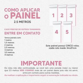 Papel De Parede Painel 3D Mármore Roxo Ouro Preto 2,5M