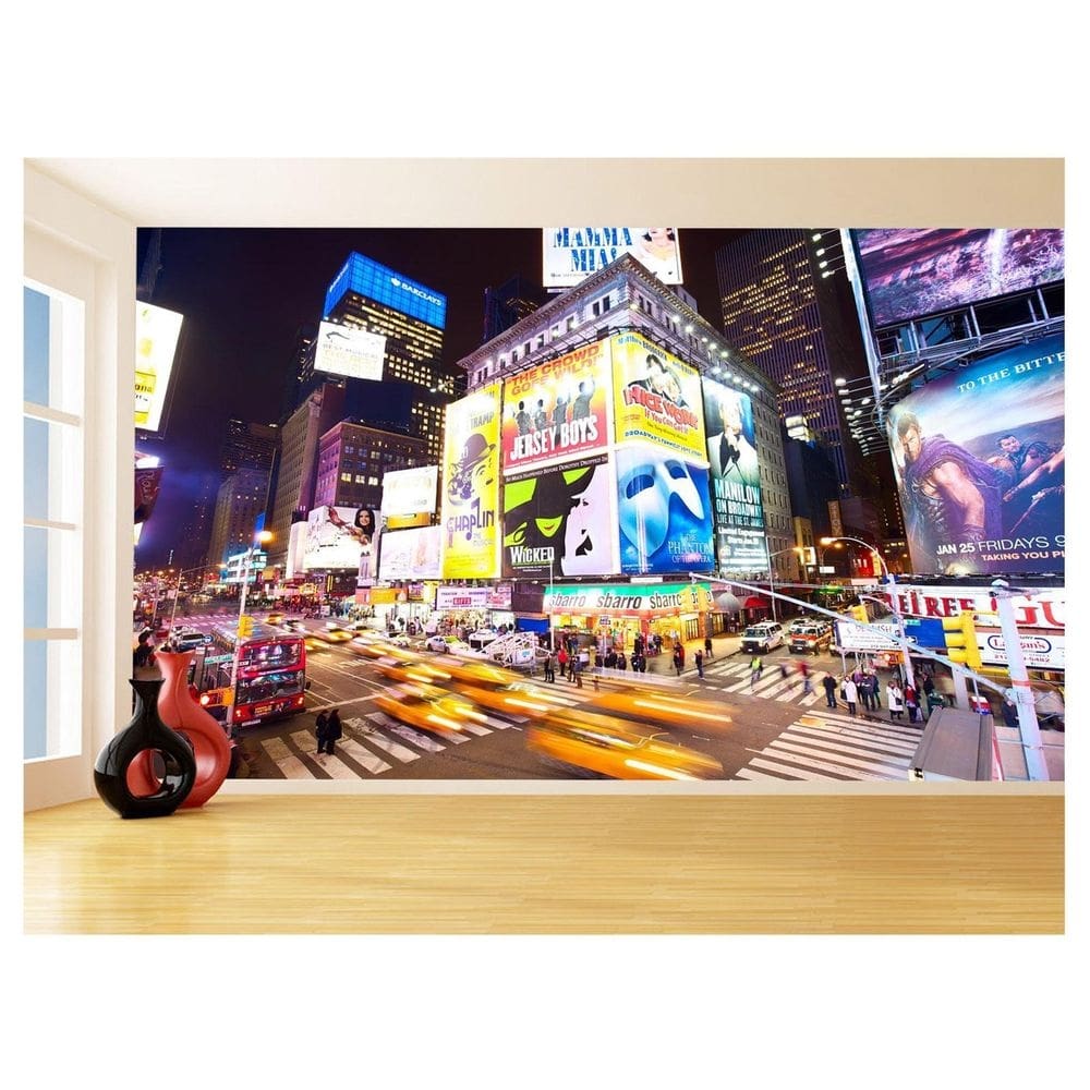 Papel De Parede 3D Cidade New York Broadway Ny 3,5M Ncd271