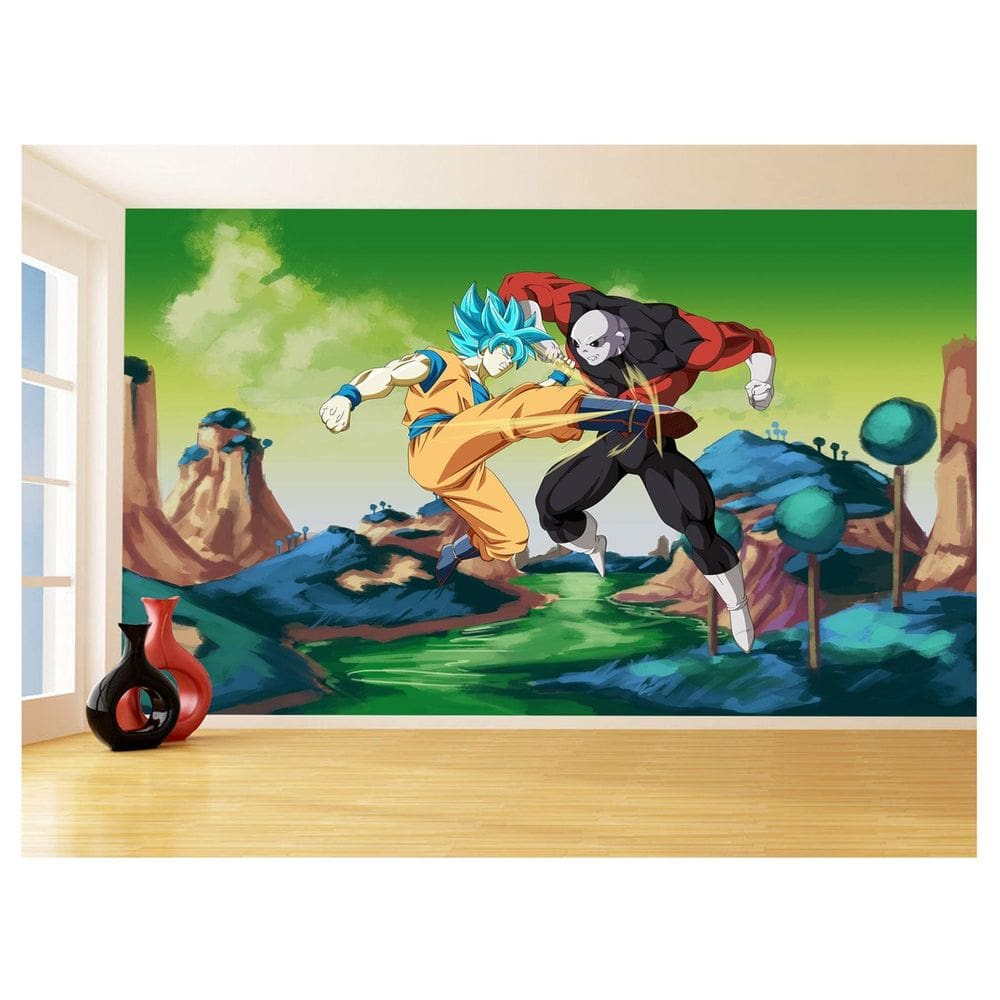 Papel De Parede Dragon Ball Goku Vegeta Anime 3,5M Dbz332