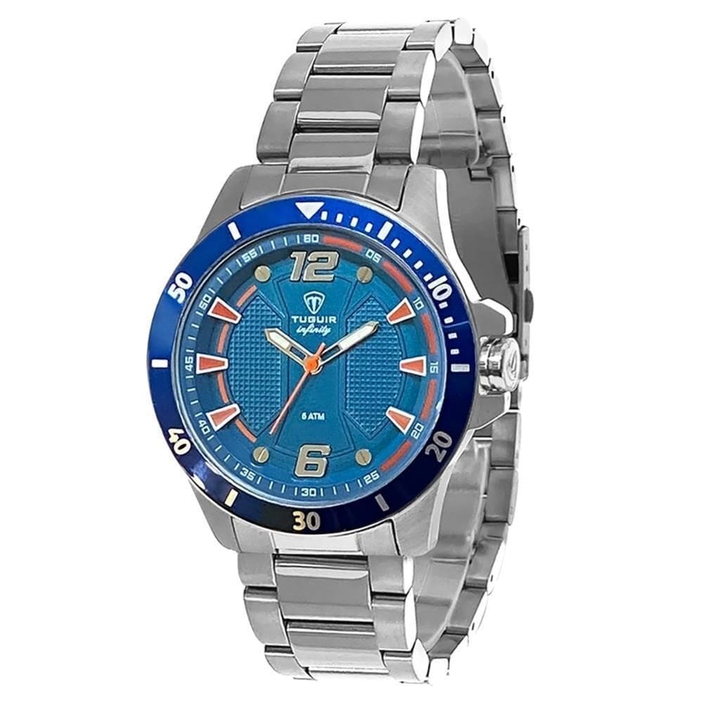 Relógio Tuguir Masculino Ref: 9166A Tgi37001 Casual Aço