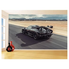 Papel De Parede 3D Carro Mc Laren Pista Super 3,5M Car246