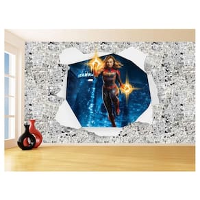Papel De Parede 3D Heróis Página Quadrinhos Hq 3,5M Nhma210