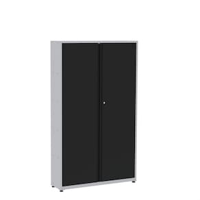 Armário Registrador Aço 2 Portas Rpcp Cinza/Preto