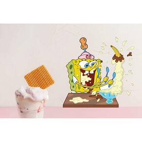 Adesivo De Parede Bob Tomando Sorvete Mod02
