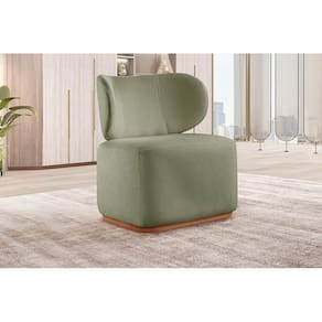 Poltrona Para Sala De Estar Moderna Sun Verde