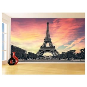 Papel De Parede Paris Torre Eiffel Sol Nuvens 3,5M Ncd296