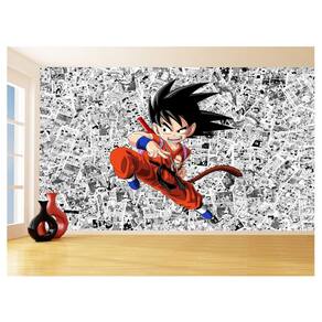 Papel De Parede Dragon Ball Goku Página Manga 3,5M Dbz514