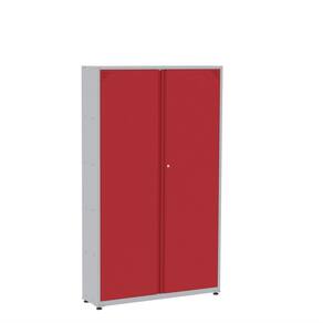 Registrador Aço 02 Portas Rpcp Clássico Cinza/ Vermelho