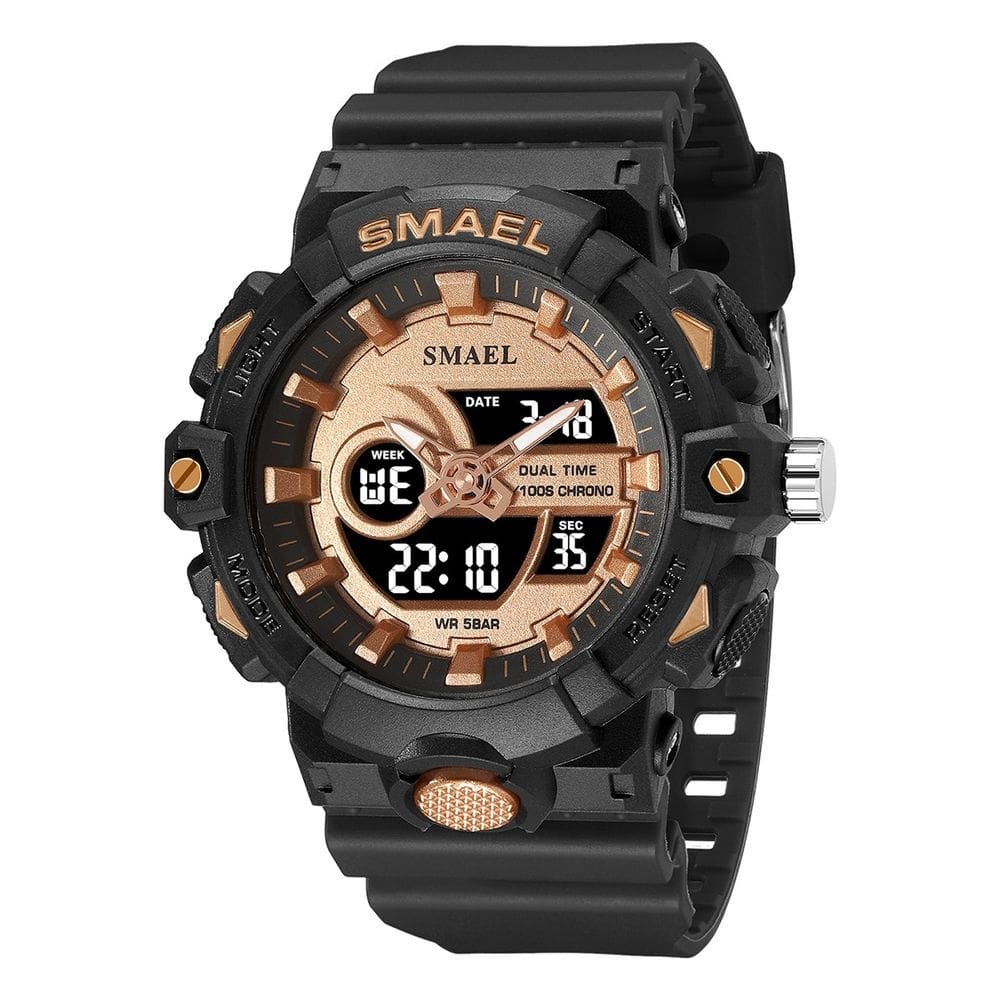 Relógio Masculino Smael AnaDigi 8081 Preto