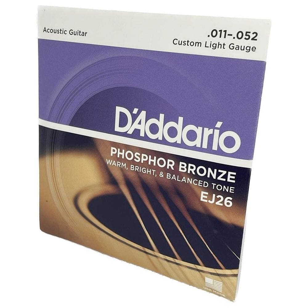 Encordoamento Violão Aço 11-52 Daddario Phosphor Bronze Ej26
