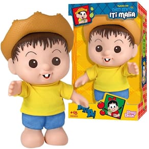 Boneco Chico Bento Iti Malia Turma Da Mônica De Vinil 25Cm